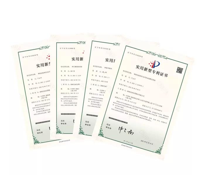 科技支撑发展，创新引领未来—星空买球·(中国)官方网站
获得四项实用新型专利